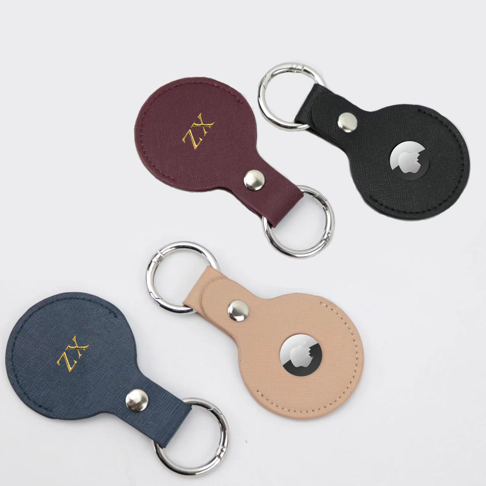 Monogram Keychain Leather - Lettere iniziali in oro personalizzate per