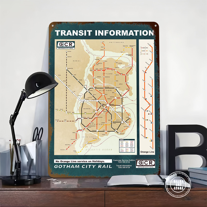 Mappa della città di Gotham Po - Custom Map Poster recensione e prezzo