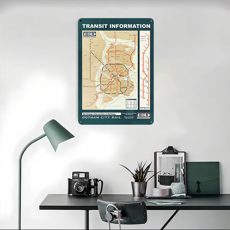 Mappa della città di Gotham Po - Custom Map Poster recensione e prezzo